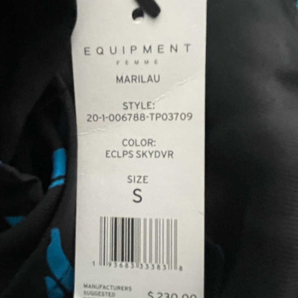 Equipment silk shirt